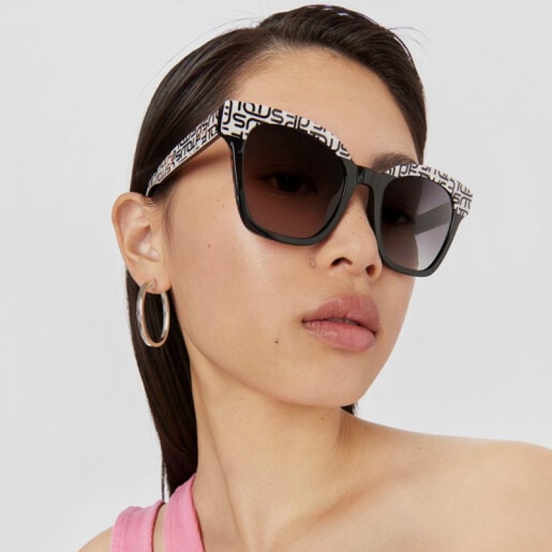 Tous Logogram Sonnenbrille Schwarz Weiß | Österreich-INLXCM081