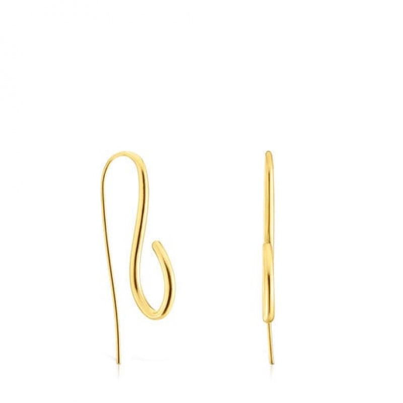 Tous Long Bent Ohrringe Gold | Österreich-OQTBUR215