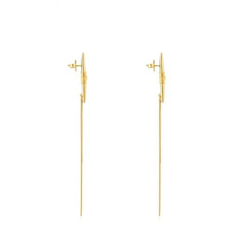 Tous Long Lure Ohrringe Gold | Österreich-GIVZLX825