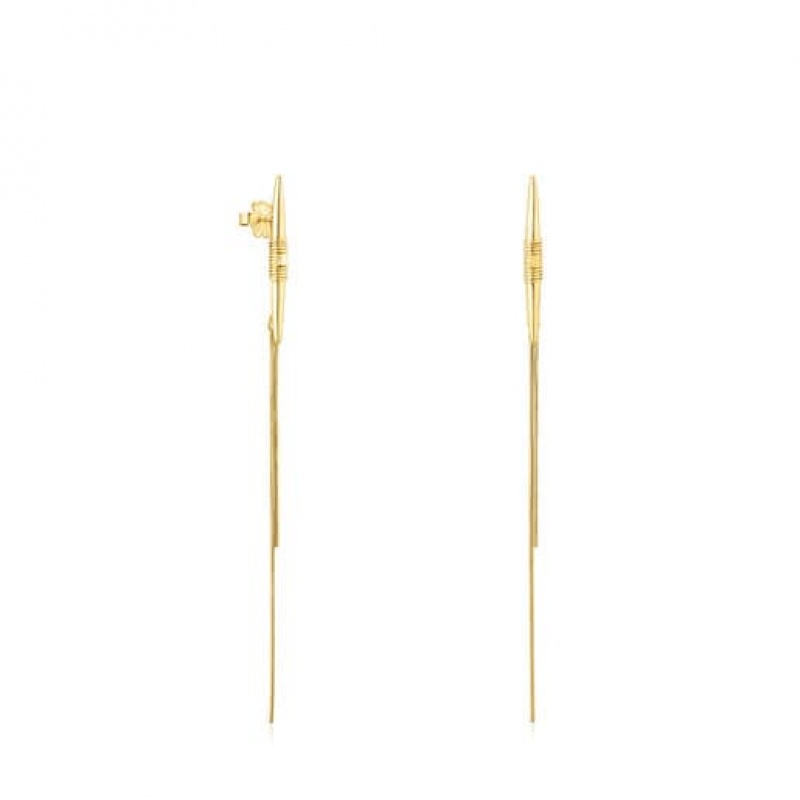 Tous Long Lure Ohrringe Gold | Österreich-GIVZLX825