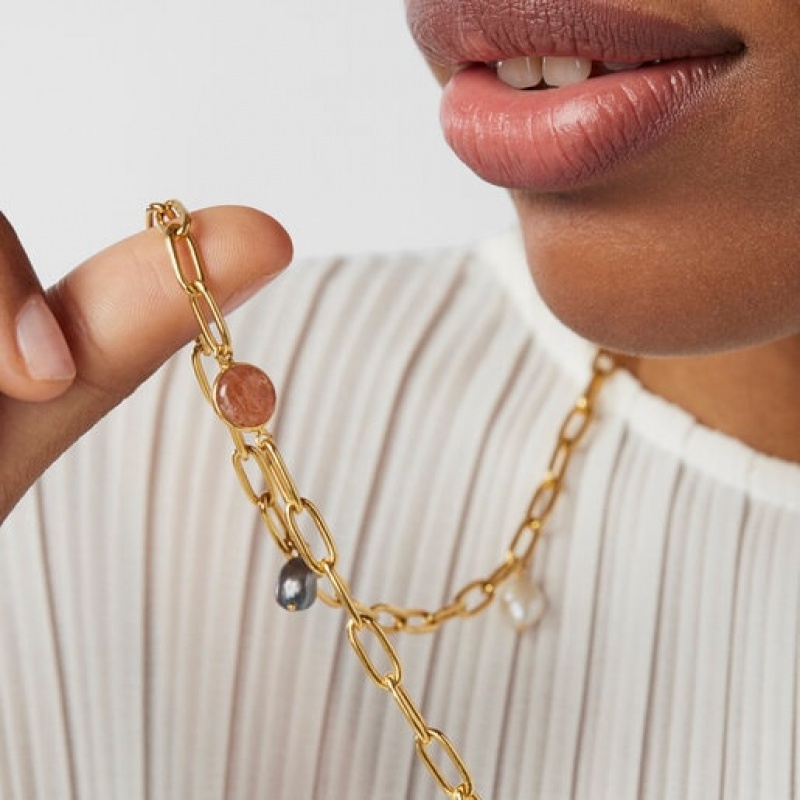 Tous Long Magic Nature With Gemstones Halskette Gold | Österreich-KTNELB169