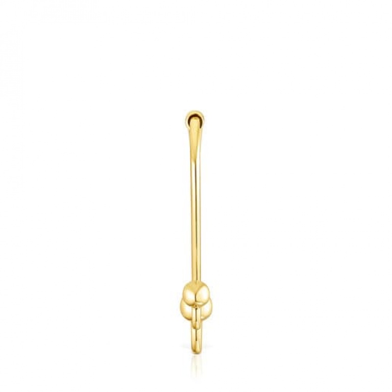 Tous Long Plump 1/2 Ohrringe Gold | Österreich-GLUJMC026