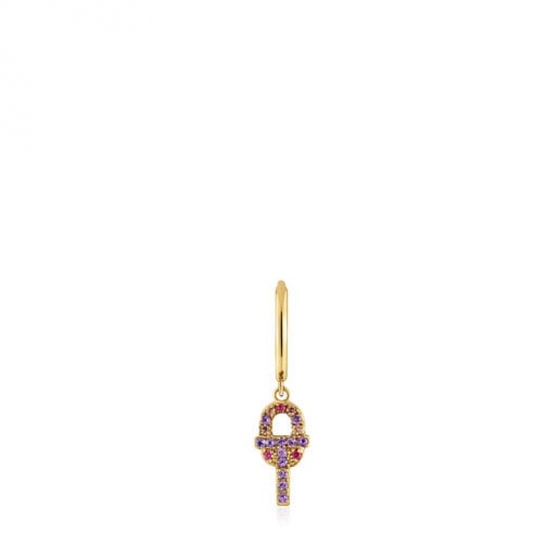 Tous Loose Manifesto With Gemstones Ohrringe Gold | Österreich-OTEBKJ468