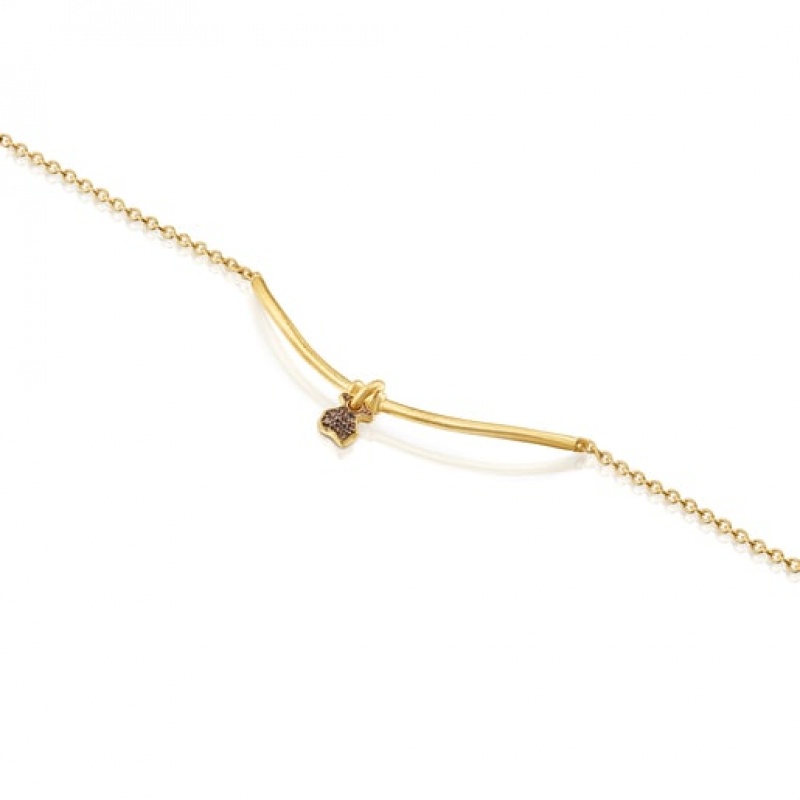 Tous Luah Bear With Quartz Armband Gold | Österreich-QRPJLS123
