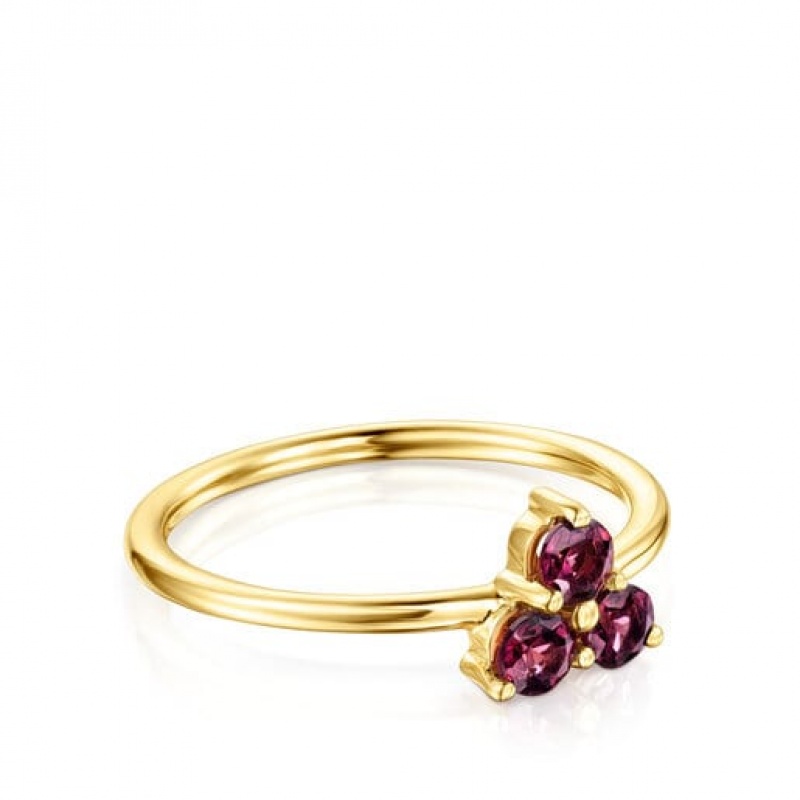 Tous Luz With Faceted Rhodolites Ring Gold | Österreich-EUBYMN963