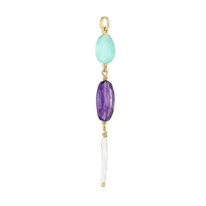 Tous Luz With Gemstones Anhänger Gold | Österreich-ETBLKY371