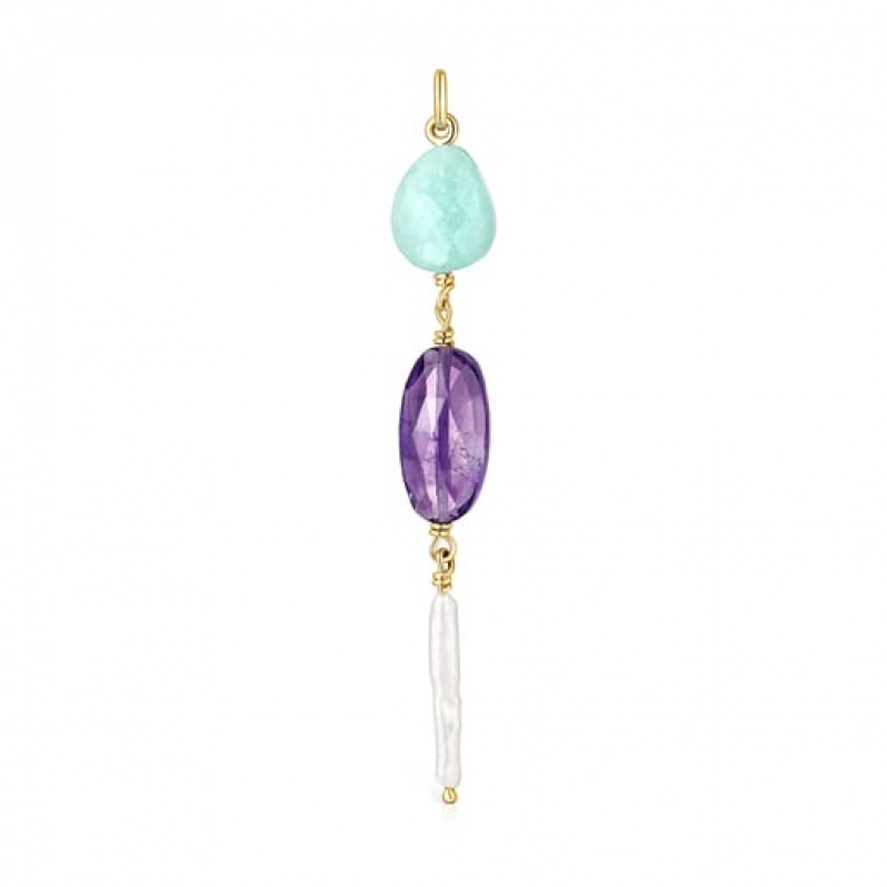 Tous Luz With Gemstones Anhänger Gold | Österreich-ETBLKY371
