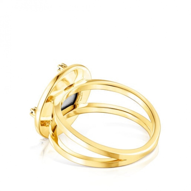 Tous Magic Nature Moon With Diamonds Ring Gold | Österreich-AZHUYS196