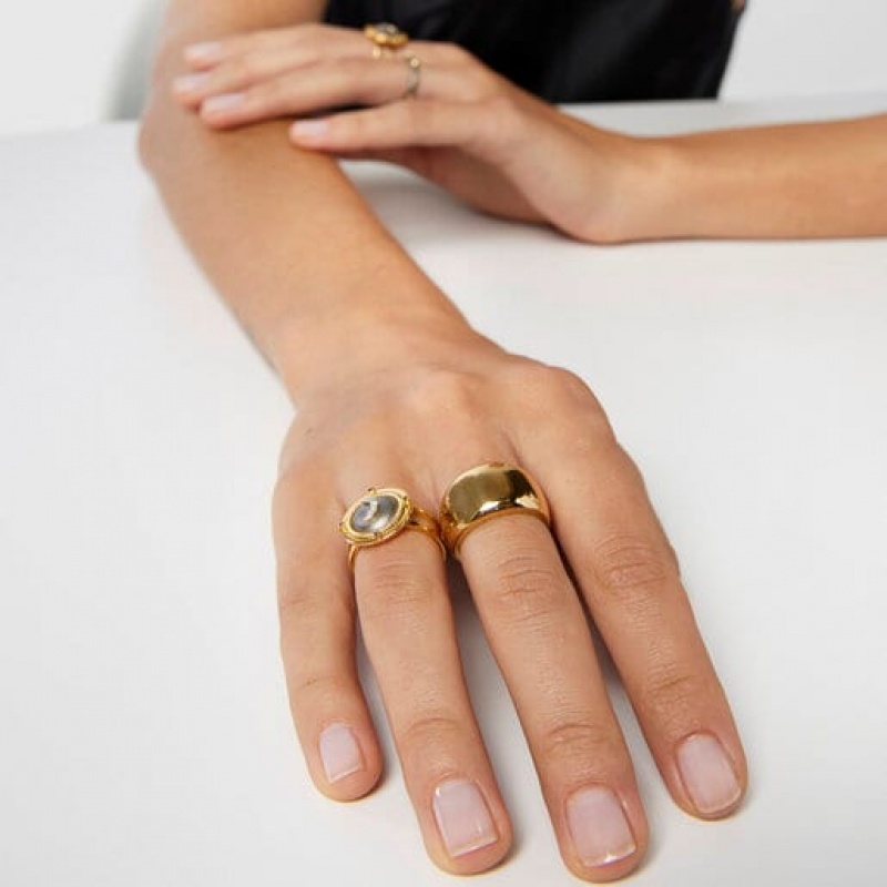 Tous Magic Nature Moon With Diamonds Ring Gold | Österreich-AZHUYS196