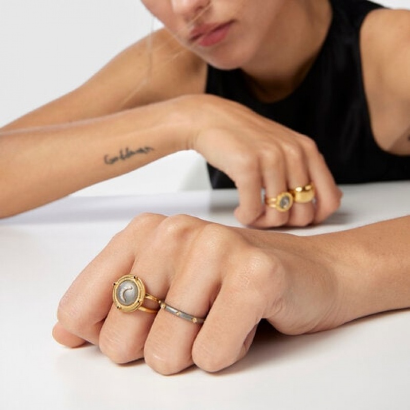 Tous Magic Nature Moon With Diamonds Ring Gold | Österreich-AZHUYS196