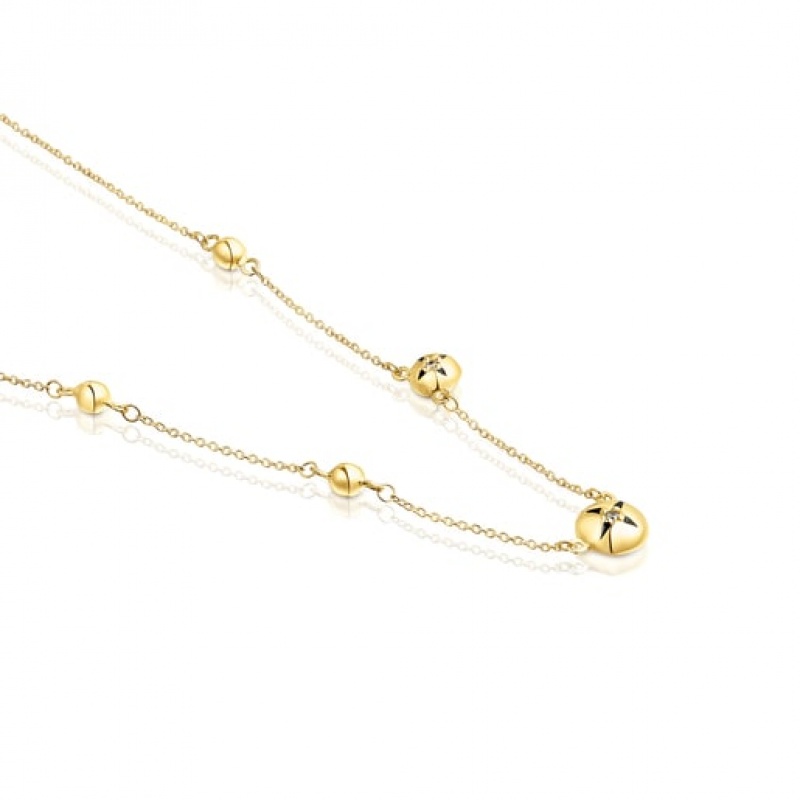 Tous Magic Nature Star With Diamonds Halskette Gold | Österreich-YLCBSN719
