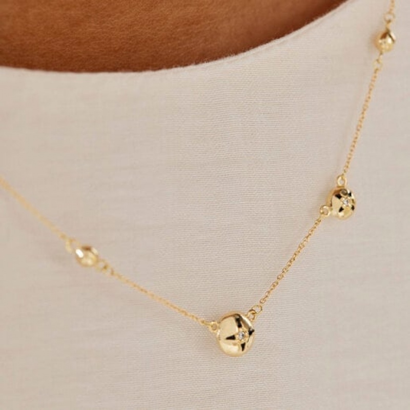 Tous Magic Nature Star With Diamonds Halskette Gold | Österreich-YLCBSN719
