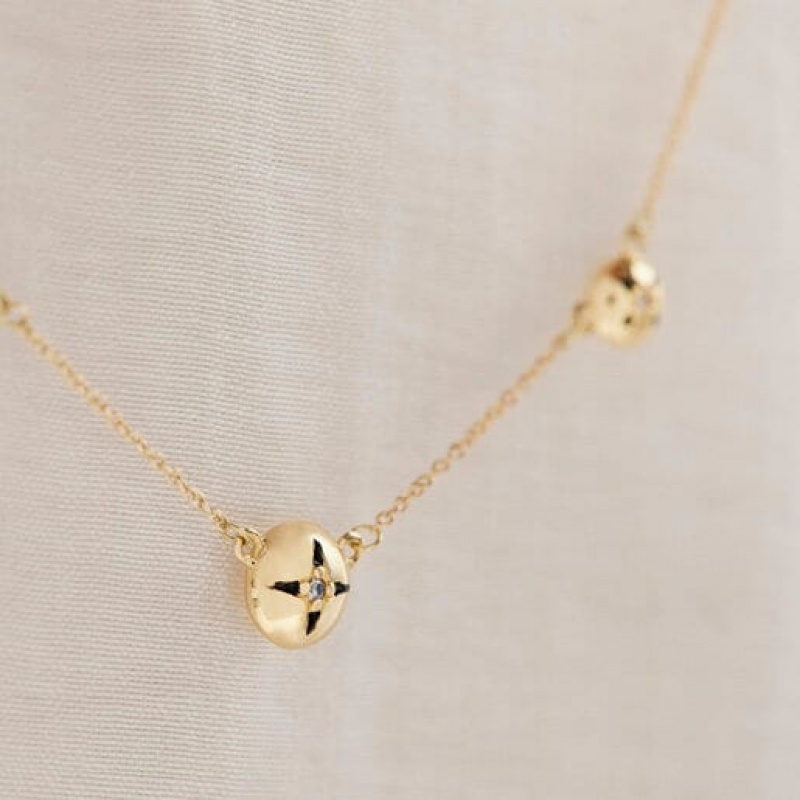 Tous Magic Nature Star With Diamonds Halskette Gold | Österreich-YLCBSN719