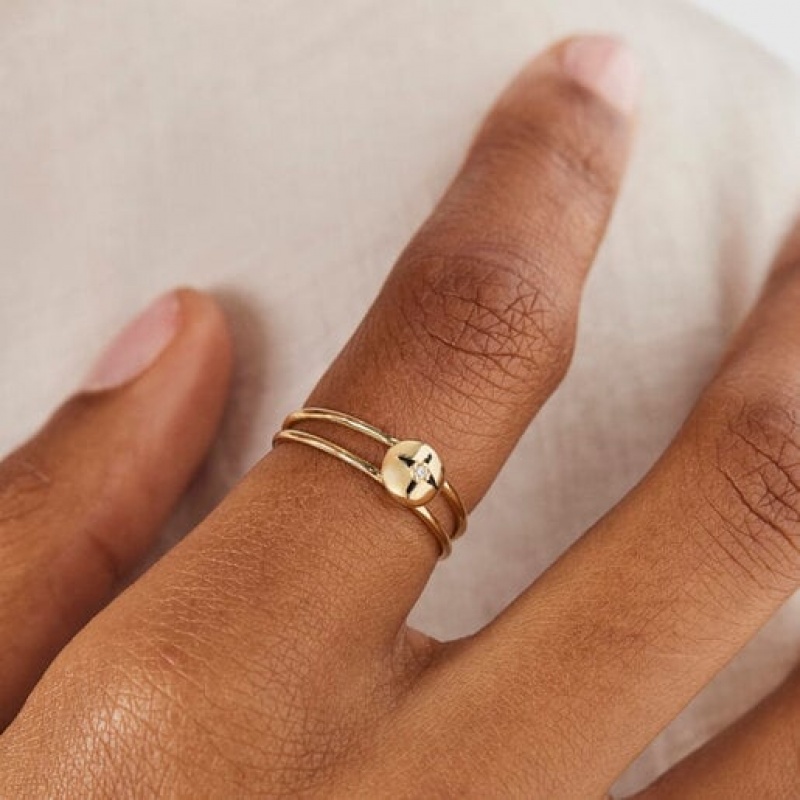 Tous Magic Nature Star With Diamonds Ring Gold | Österreich-VLOBJT814