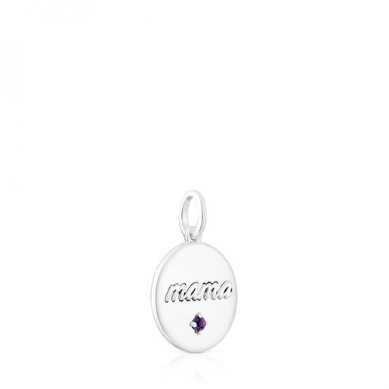 Tous Mama Medallion With Amethyst Anhänger Silber | Österreich-KUWREI328