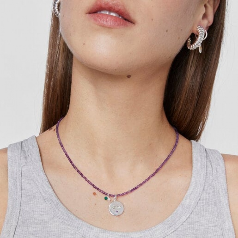 Tous Mama Medallion With Amethyst Anhänger Silber | Österreich-KUWREI328