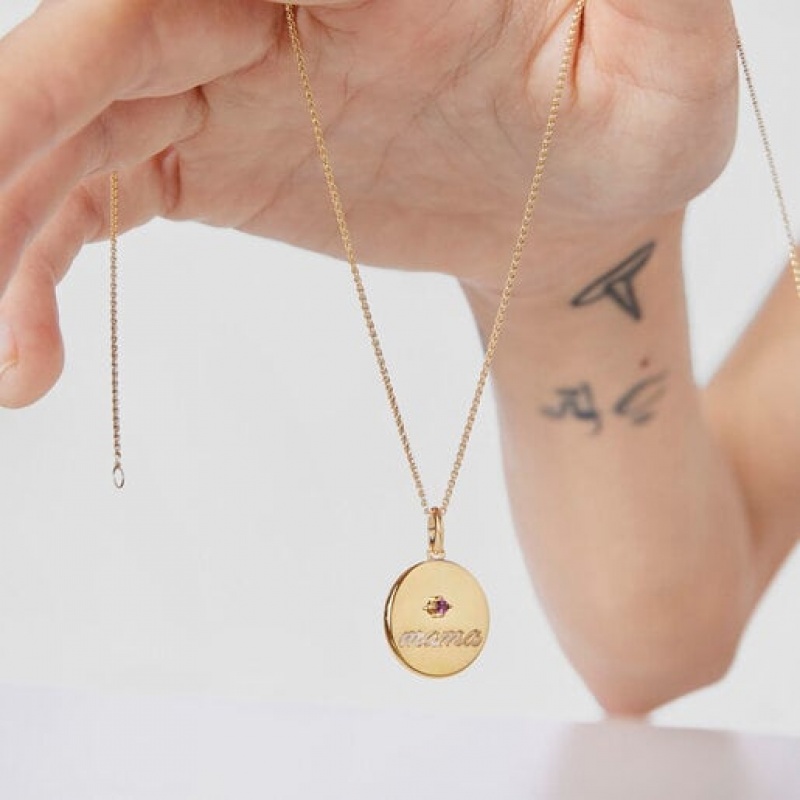 Tous Mama Reversible Medallion With Mother-of-pearl Anhänger Gold | Österreich-EMFGVP581