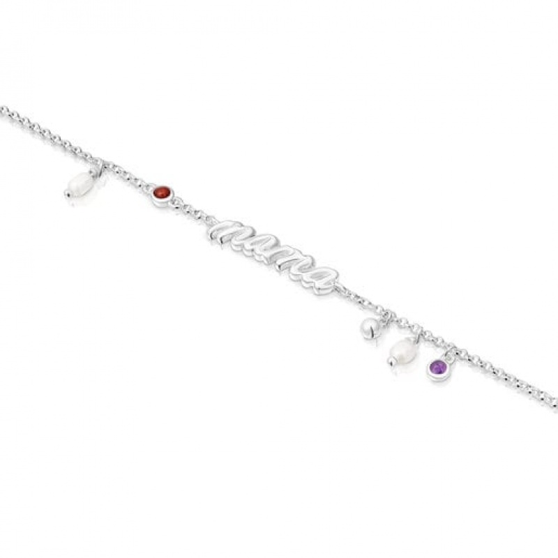 Tous Mama With Cultured Pearls Gemstones Mama Armband Silber | Österreich-PIJOAY459