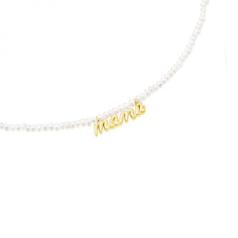 Tous Mama With Cultured Pearls Mama Halskette Gold | Österreich-UIBEMO350