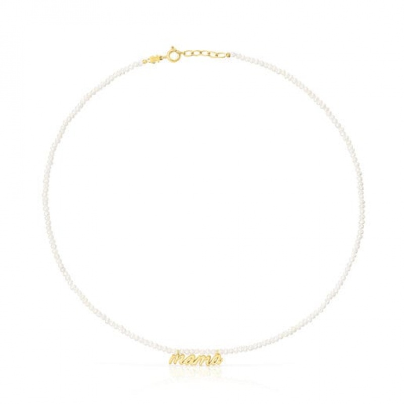 Tous Mama With Cultured Pearls Mama Halskette Gold | Österreich-UIBEMO350