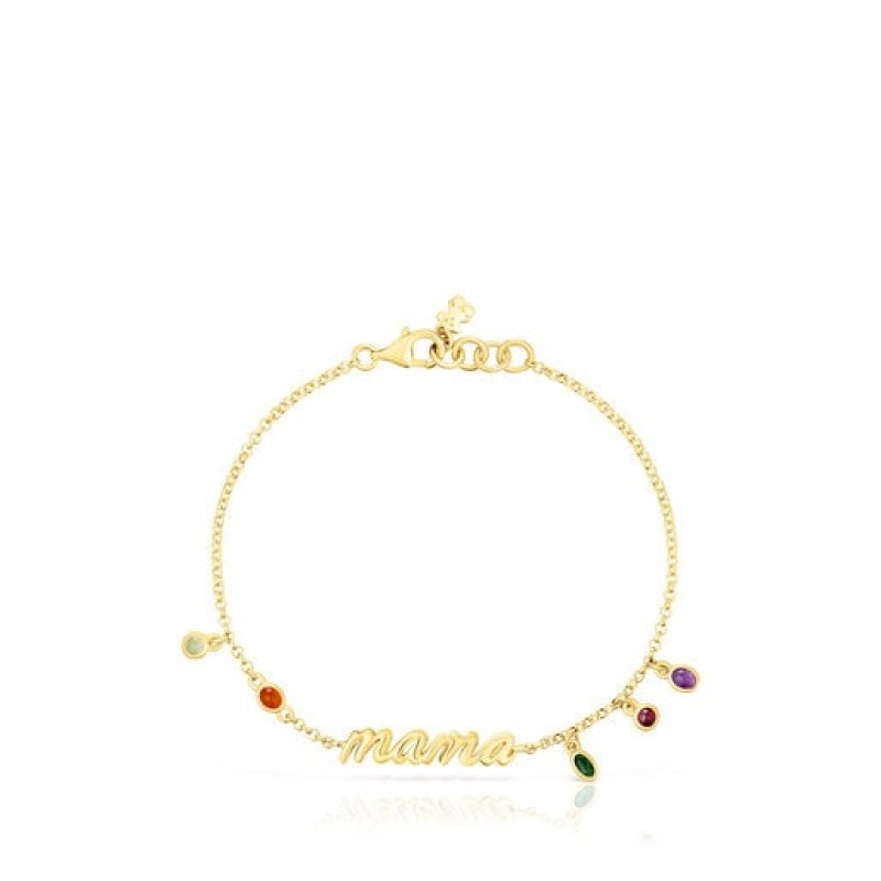 Tous Mama With Gemstones Mama Armband Gold | Österreich-WYZANH625