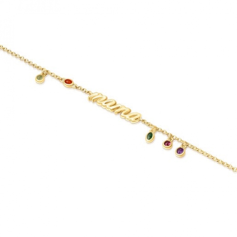 Tous Mama With Gemstones Mama Armband Gold | Österreich-WYZANH625