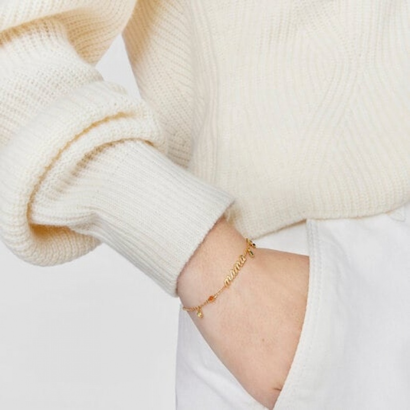 Tous Mama With Gemstones Mama Armband Gold | Österreich-WYZANH625