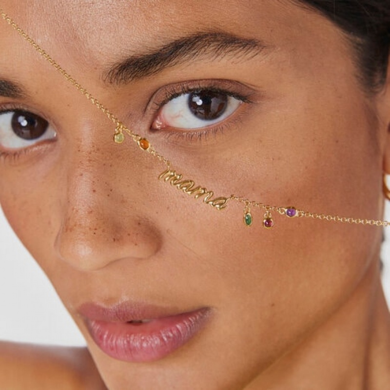 Tous Mama With Gemstones Mama Halskette Gold | Österreich-PQCTIK136