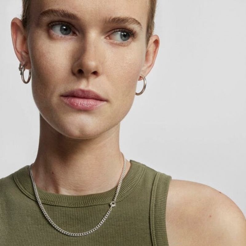 Tous Manifesto Curb Choker Kettenriemen Silber | Österreich-KQIBHO921