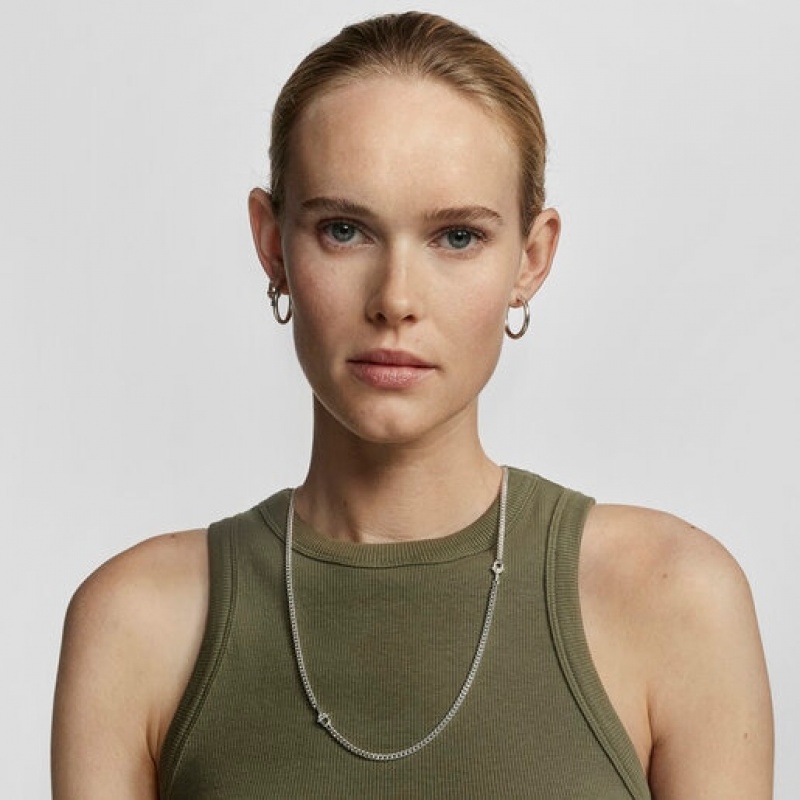 Tous Manifesto Curb Choker Kettenriemen Silber | Österreich-KQIBHO921