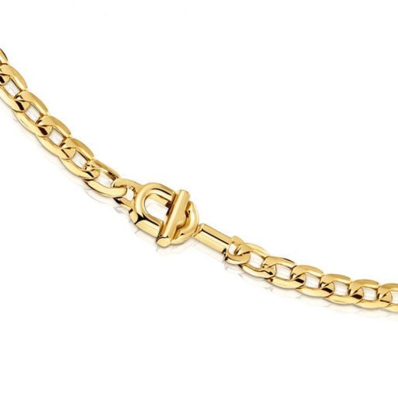 Tous Manifesto Curb Choker With Kettenriemen Gold | Österreich-LXAKSJ154
