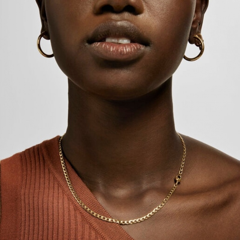 Tous Manifesto Curb Choker With Kettenriemen Gold | Österreich-LXAKSJ154