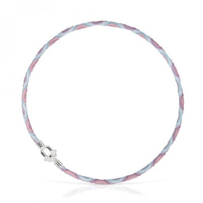 Tous Manifesto Elastic Bracelet With Cord Halskette Silber | Österreich-LIHEVZ342
