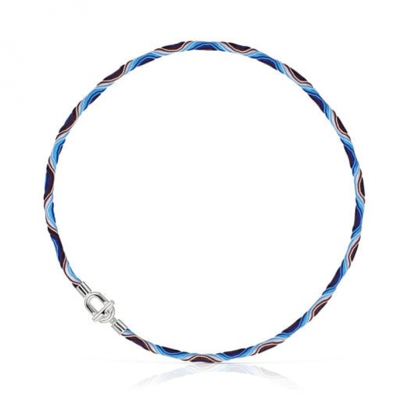 Tous Manifesto Elastic Bracelet With Cord Halskette Silber | Österreich-FKBEAO485