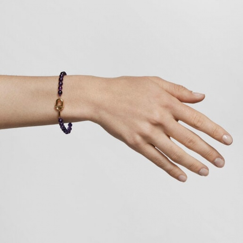 Tous Manifesto With Amethyst Armband Gold Lila | Österreich-WUIOVK726