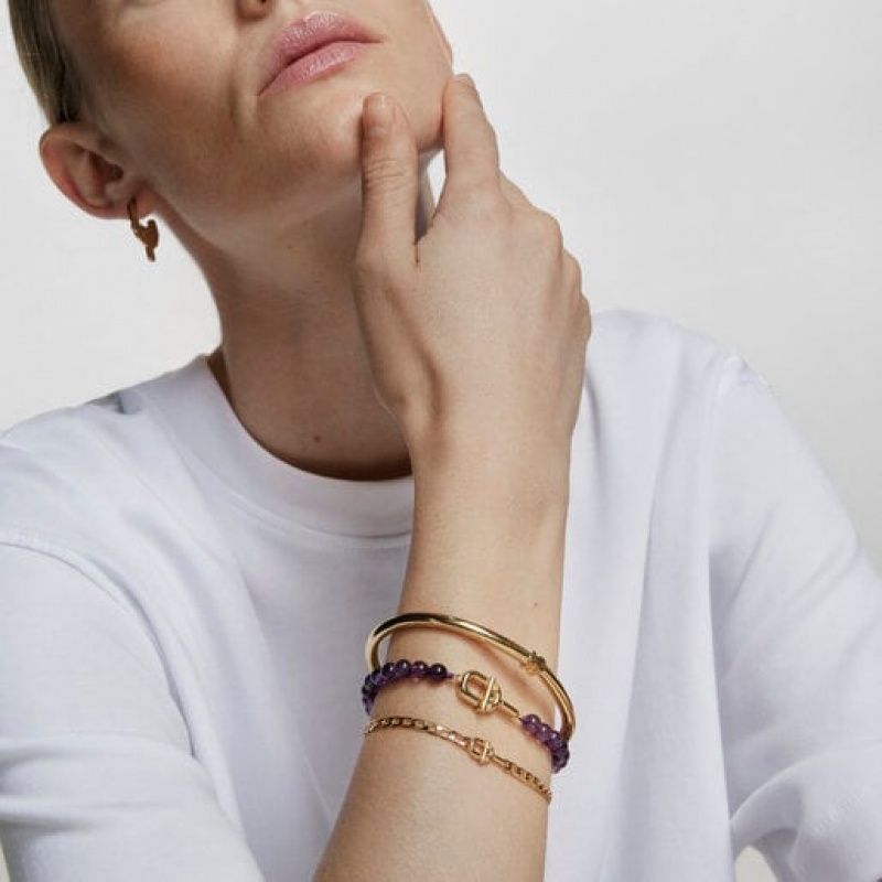 Tous Manifesto With Amethyst Armband Gold Lila | Österreich-WUIOVK726