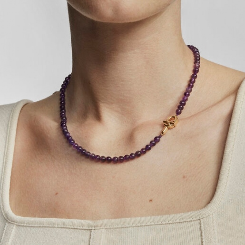 Tous Manifesto With Amethyst Halskette Gold Lila | Österreich-SEZJPL725