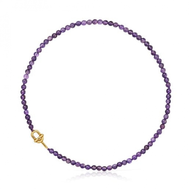 Tous Manifesto With Amethyst Halskette Gold Lila | Österreich-SEZJPL725