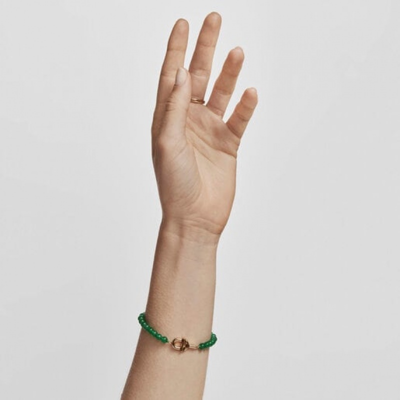Tous Manifesto With Chalcedony Armband Grün Gold | Österreich-NJXCEL150