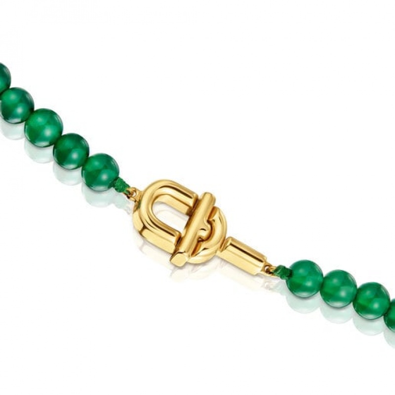 Tous Manifesto With Chalcedony Halskette Gold Grün | Österreich-IGWPXO576