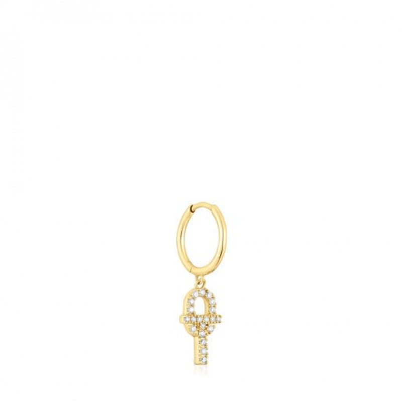 Tous Manifesto With Diamonds Ohrringe Gold | Österreich-FSCIPJ287