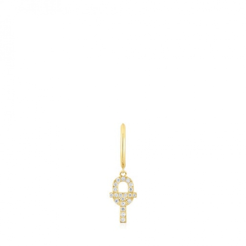 Tous Manifesto With Diamonds Ohrringe Gold | Österreich-FSCIPJ287