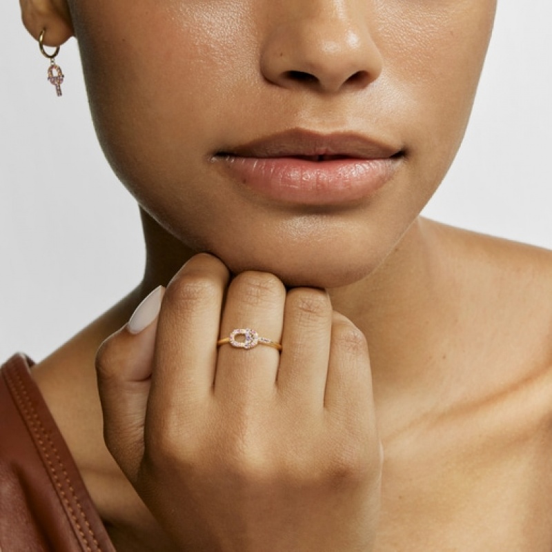Tous Manifesto With Gemstones Ring Gold | Österreich-QIBHCL874