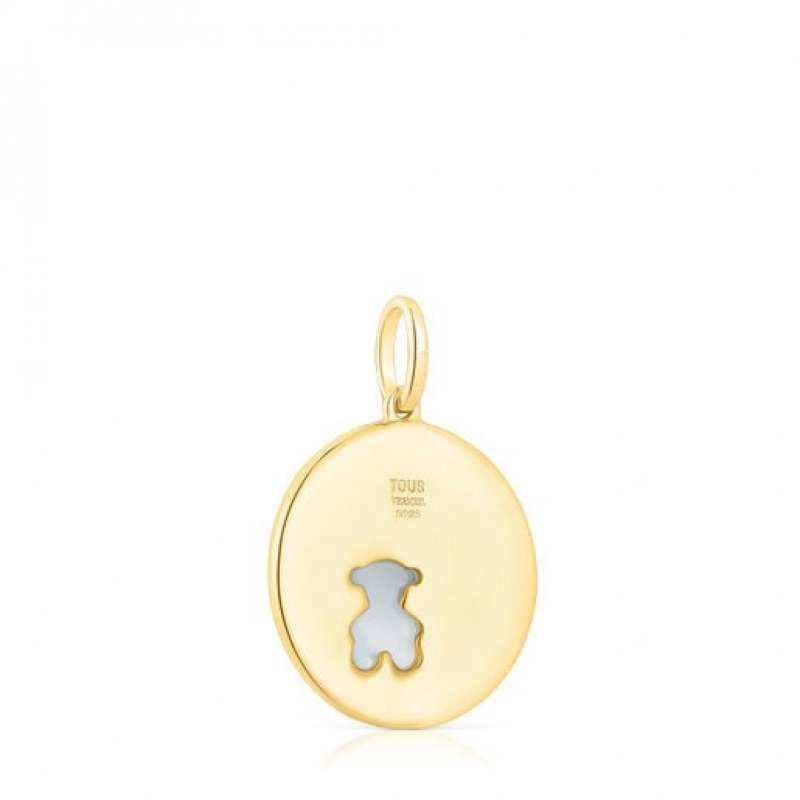 Tous Medallion With Diamonds Anhänger Gold | Österreich-MHUGDE807