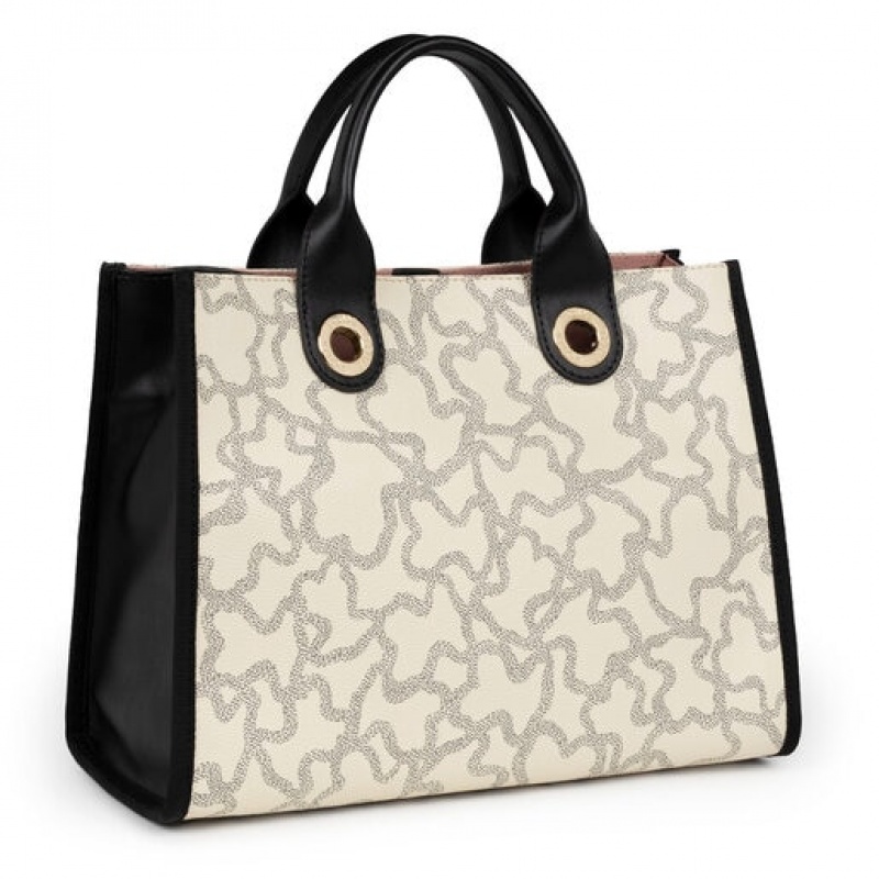 Tous Medium Amaya Kaos Icon Handtasche Weiß | Österreich-KECFGY451