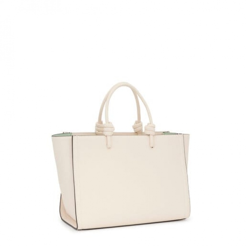 Tous Medium Amaya La Rue New Handtasche Beige | Österreich-MWJSXV804