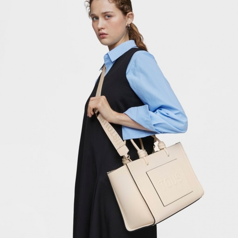 Tous Medium Amaya La Rue New Handtasche Beige | Österreich-MWJSXV804