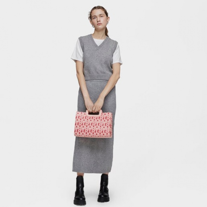 Tous Medium Amaya Manifesto Handtasche Rot Beige | Österreich-THEKDS594