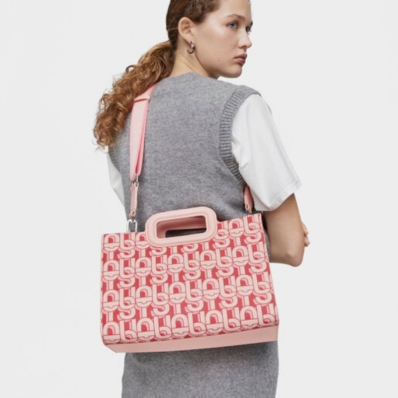 Tous Medium Amaya Manifesto Handtasche Rot Beige | Österreich-THEKDS594