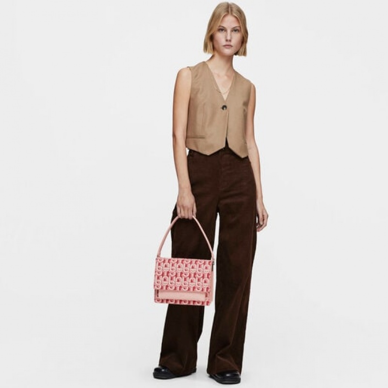 Tous Medium Audree Manifesto Umhängetasche Rot Beige | Österreich-KSBYOC294
